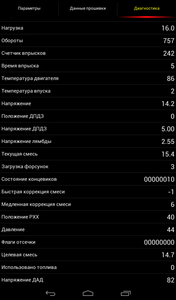 Вторая снизу строка расход